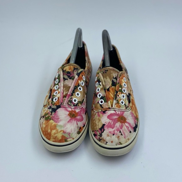 Vans flower print authentic sneaker womens 7.5 - Picture 3 of 6